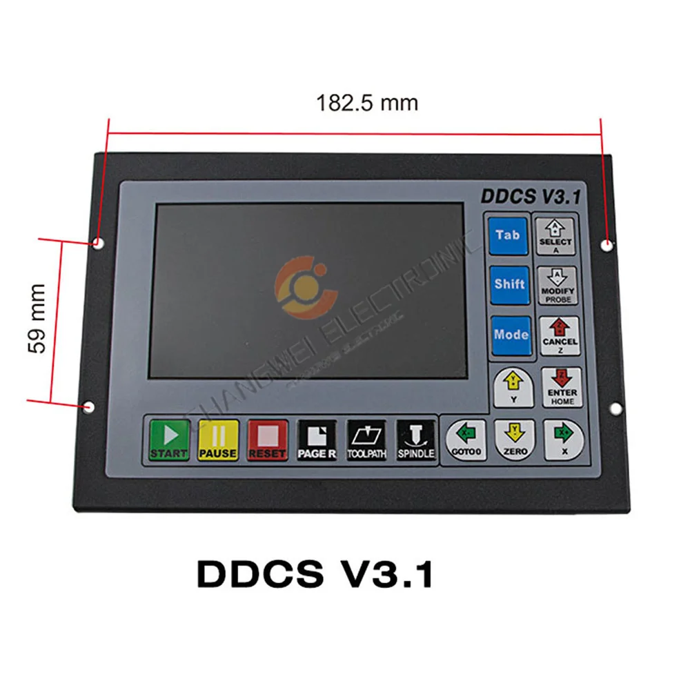 DDCSV3.1 roda tangan MPG e-stop pengontrol sendiri berdiri Offline CNC kode sumbu 3/4 + Pencari tepi 3d untuk mesin penggilingan pengukir