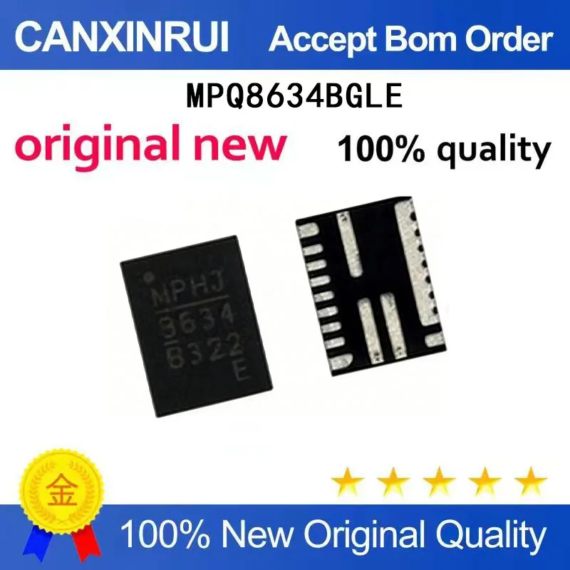

(5-100 Pieces) Brand new original MPQ8634BGLE silk screen 8634B E switch regulator QFN21 spot chip IC