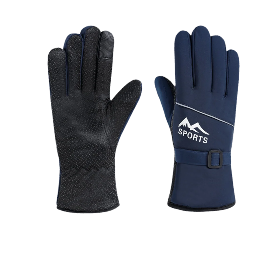 

Водонепроницаемые ветрозащитные лыжные перчатки, сохраняющие тепло, утолщенные велосипедные перчатки с сенсорным экраном, мягкие теплые варежки из полиэстера, уличные варежки