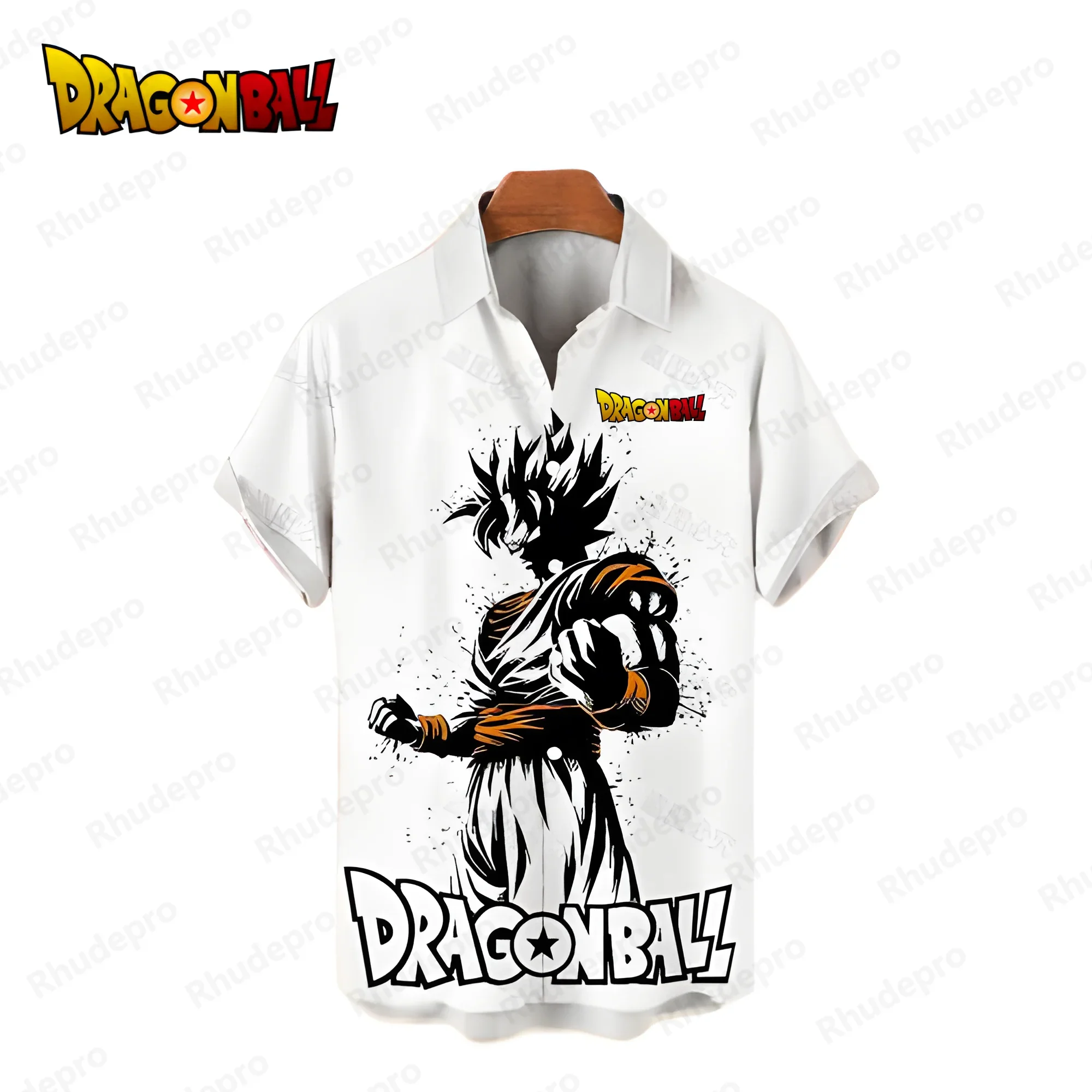 

Vegeta Dragon Ball Z Men's Shirts Short Sleeve Y2k 2024 Harajuku Summer Blouse Cool Super Saiya Oversized Tops Goku Fashion