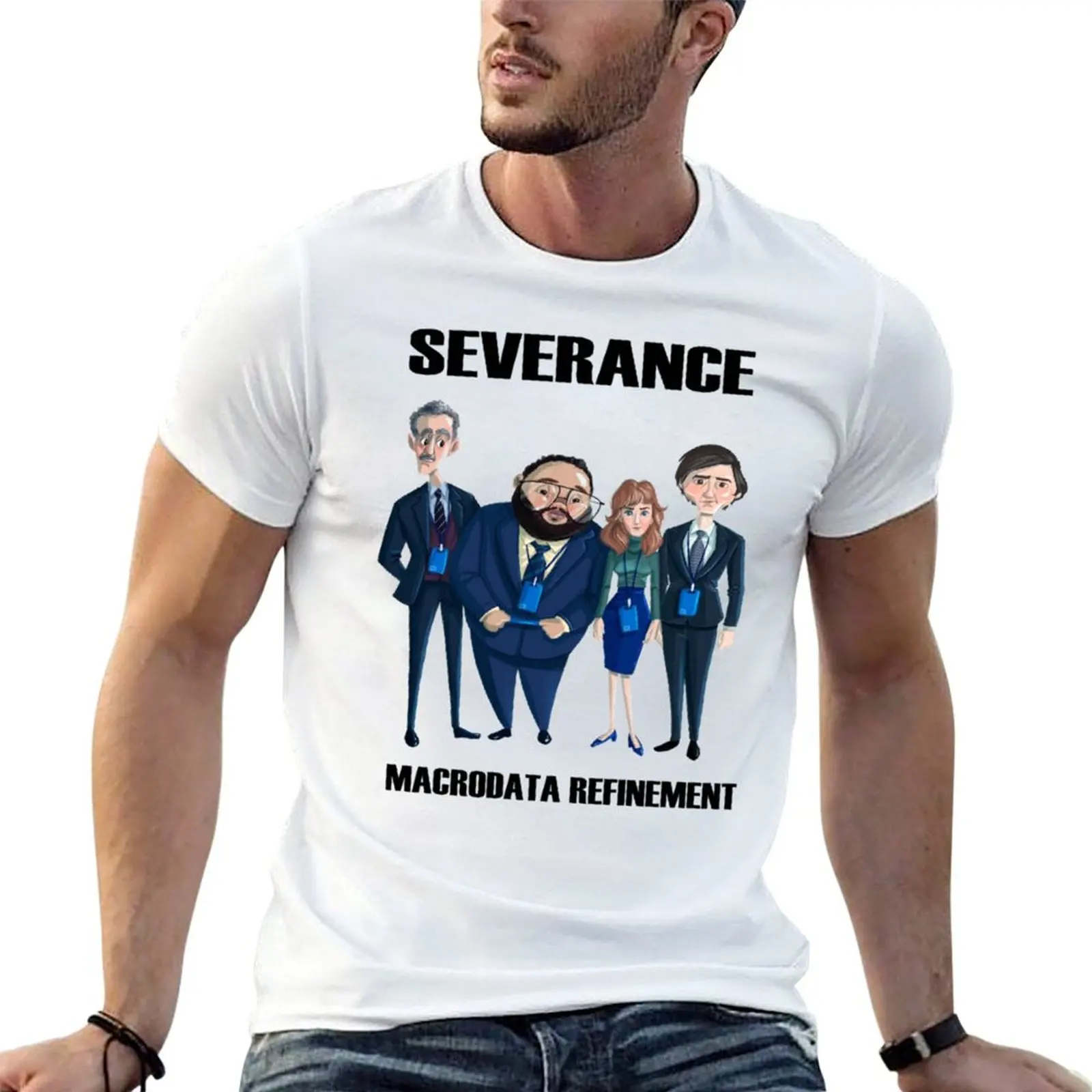 

man t funny graphic t for man refinement shirts Lumon macrodata luxury T-Shirt shirt Severance