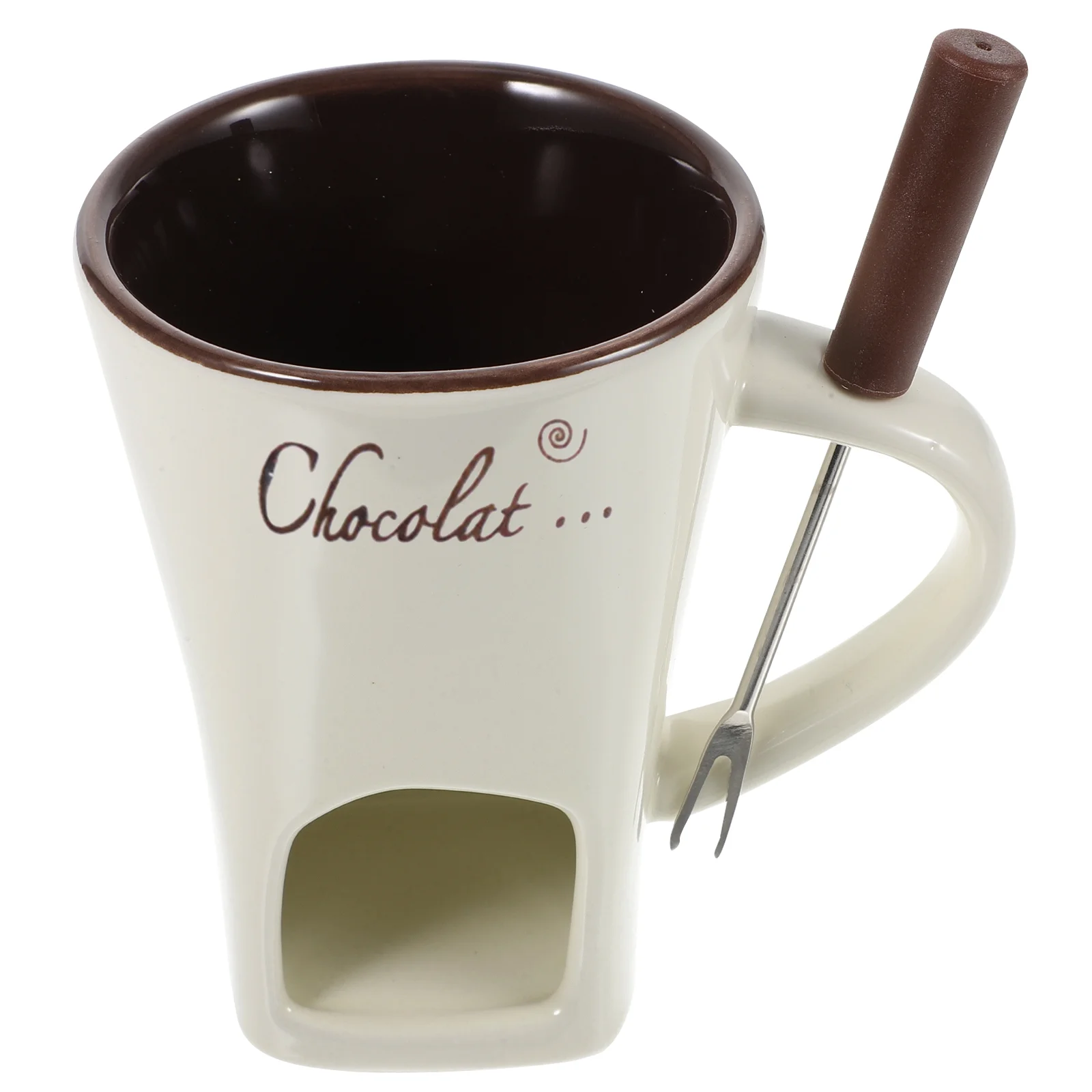 

Chocolate Hot Pot Cheese Ice Cream Hotpot Coffee Cups Ceramic Fondue Warmer Melting Supplies Machine