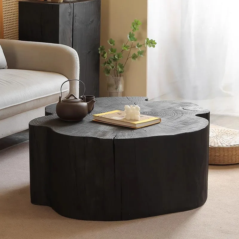 

Wood Antique Coffee Table Minimalist Living Room Unique Space Saving Coffee Table Round Designer Kaffee Tische Home Furniture