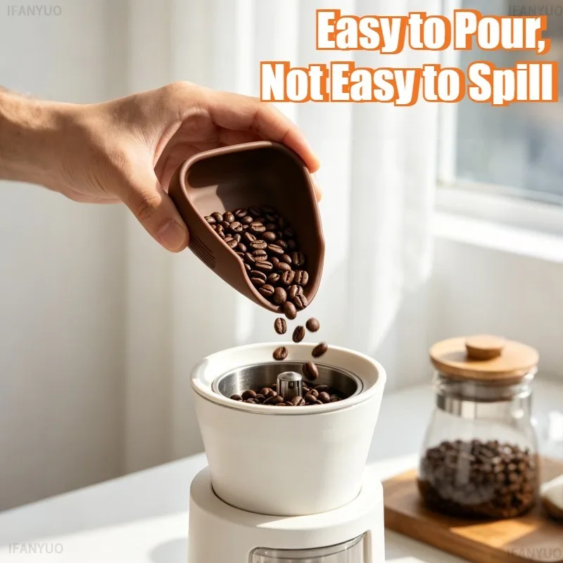 Silicone Coffee Bean Dosing Tray Weighing Dish for Espresso Barista Non Slip Durable Small Scoop Plate Home Coffee Accessories