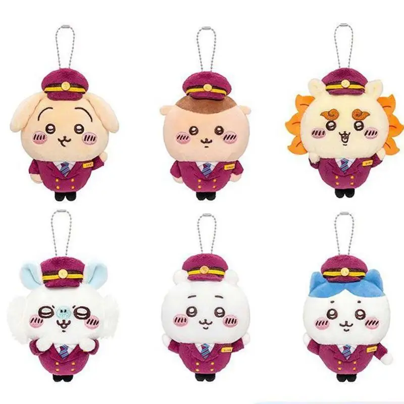 Popular 12Cm Chiikawa Hachiware Usagi Cartoon Plushie Toy Peripheral Doll Toys Ins Bag Pendant Children's Gift