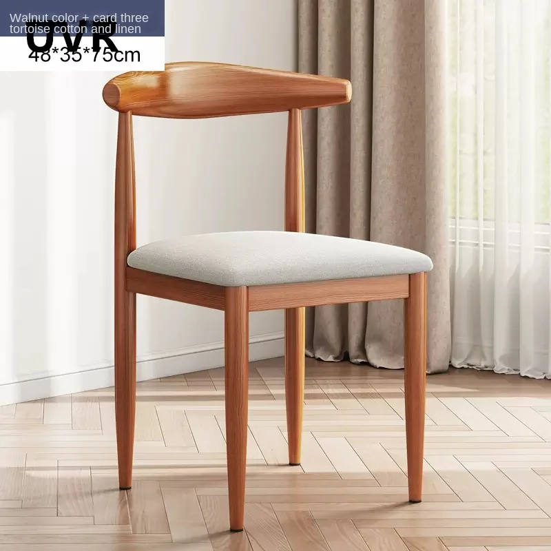 UVR  Simple Modern Style Chair Solid Wood Dining Chair Leaning Back Chair Living Room Chair Armchair Exquisite Makeup Chair