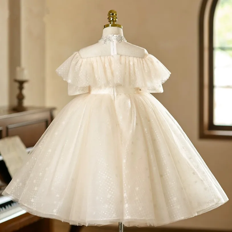 Hochwertiges Kinder-Abendkleid für Gastgeberin, Klavierauftritt, Geburtstag, Hochzeit, Blumenmädchen A5066 Großhandel Mädchen-Abendkleider – Detail 6