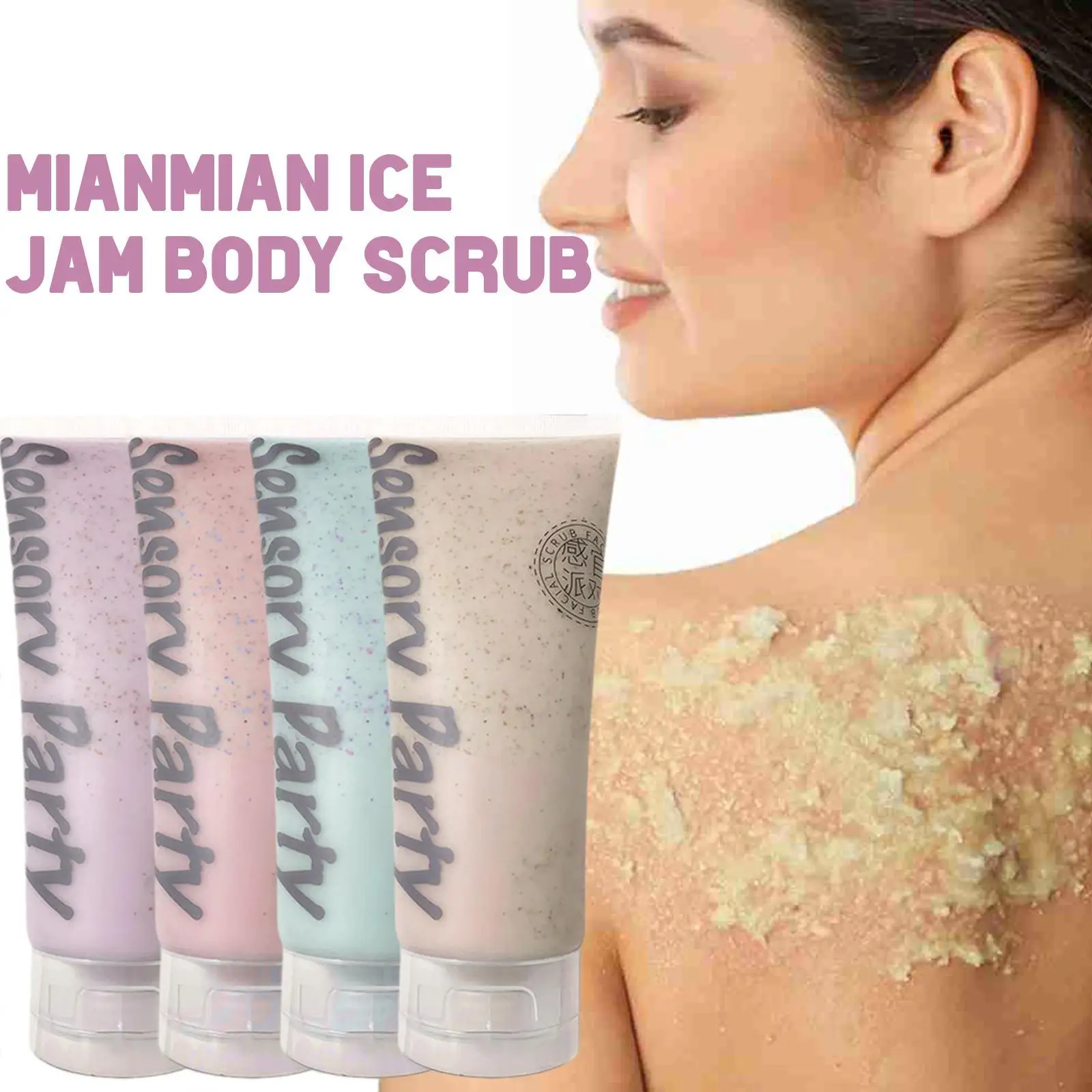 

200ml Body Scrub Fruity Mild Exfoliate Body Moisturizing Brightening Improving Dullness 2 In 1 Bath Body Skin Scrub