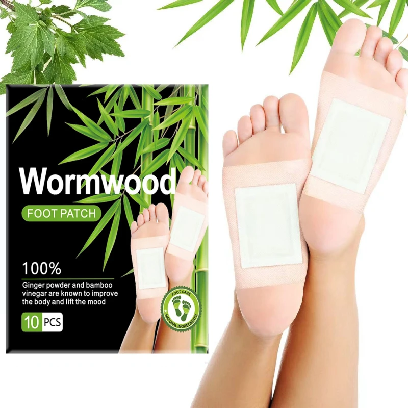 

3 boxes Detox Foot Patches Pads Natural Herbal Wormwood Artemisia Argyi Feet Body Cleansing Relieve Stress Help Sleeping