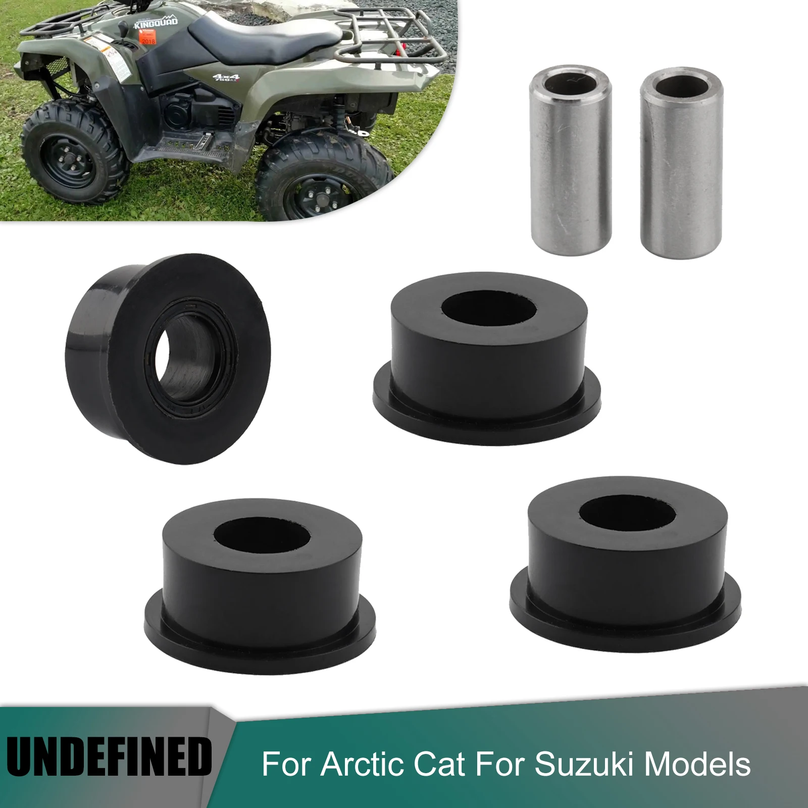 

Front A-Arm Repair Kit Upper Lower Suspension Bushing For Arctic Cat 400 500 4x4 for Suzuki LT-F 250 Ozark LT-A 400 Eiger 2WD