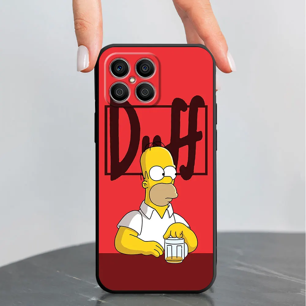 Case For Huawei Honor X8 X8a 8X X9a X7 90 Lite 70 50 20 P30 Pro P40 P60 P50 P Smart Z Silicone Phone Cover Homer The Simpsons