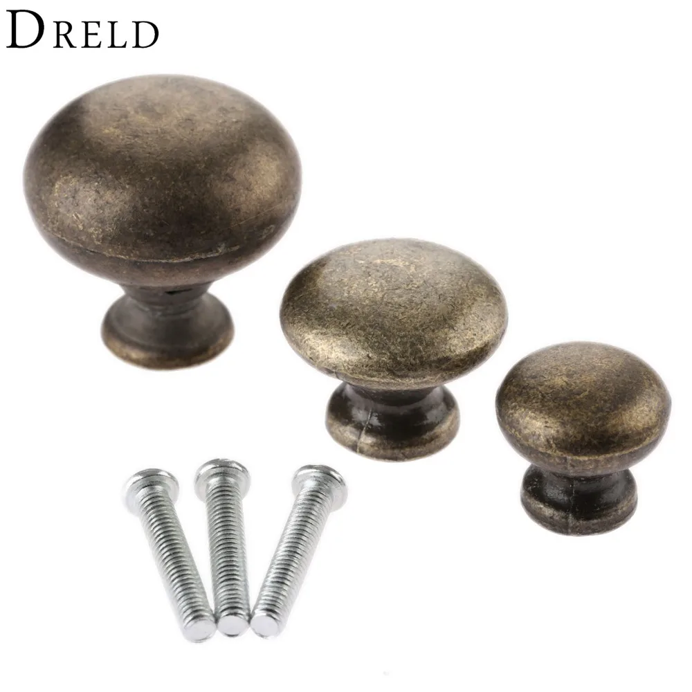 1Pc Antique Round Furniture Handle Mini Jewelry Box Knobs and Pulls Drawer Cupboard Cabinet Pull Handles Furniture Hardware