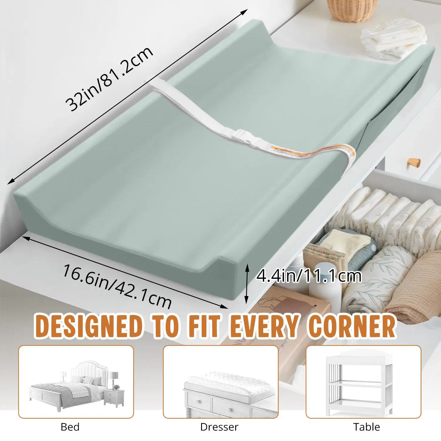 Picture 3: Babyfond Diaper Pad Baby Changing Pad Leather Care Changing Table Baby Massage Maternal and Infant Grade