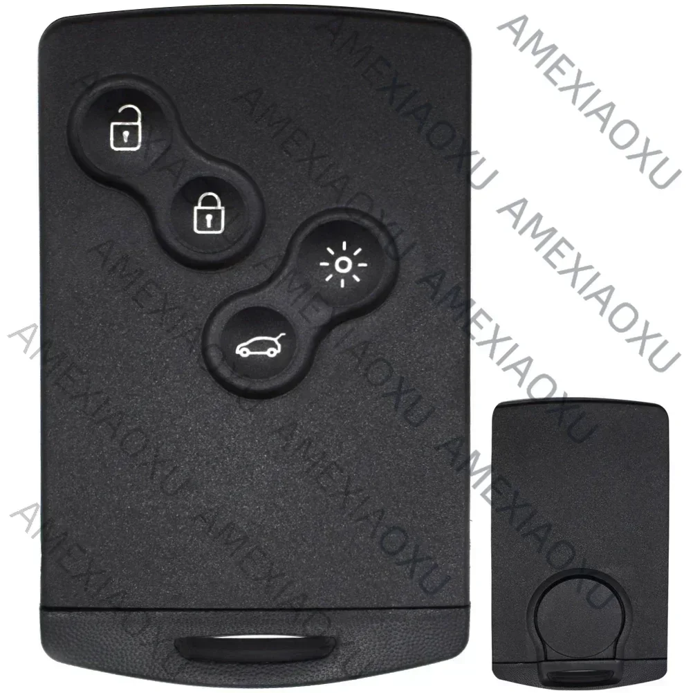 WANWUXIN Keyless 4 Buttons Replacement Smart Card Car Key Shell Remote Case Cover Fob For Renault Megane Laguna Koleos Scenic Cl