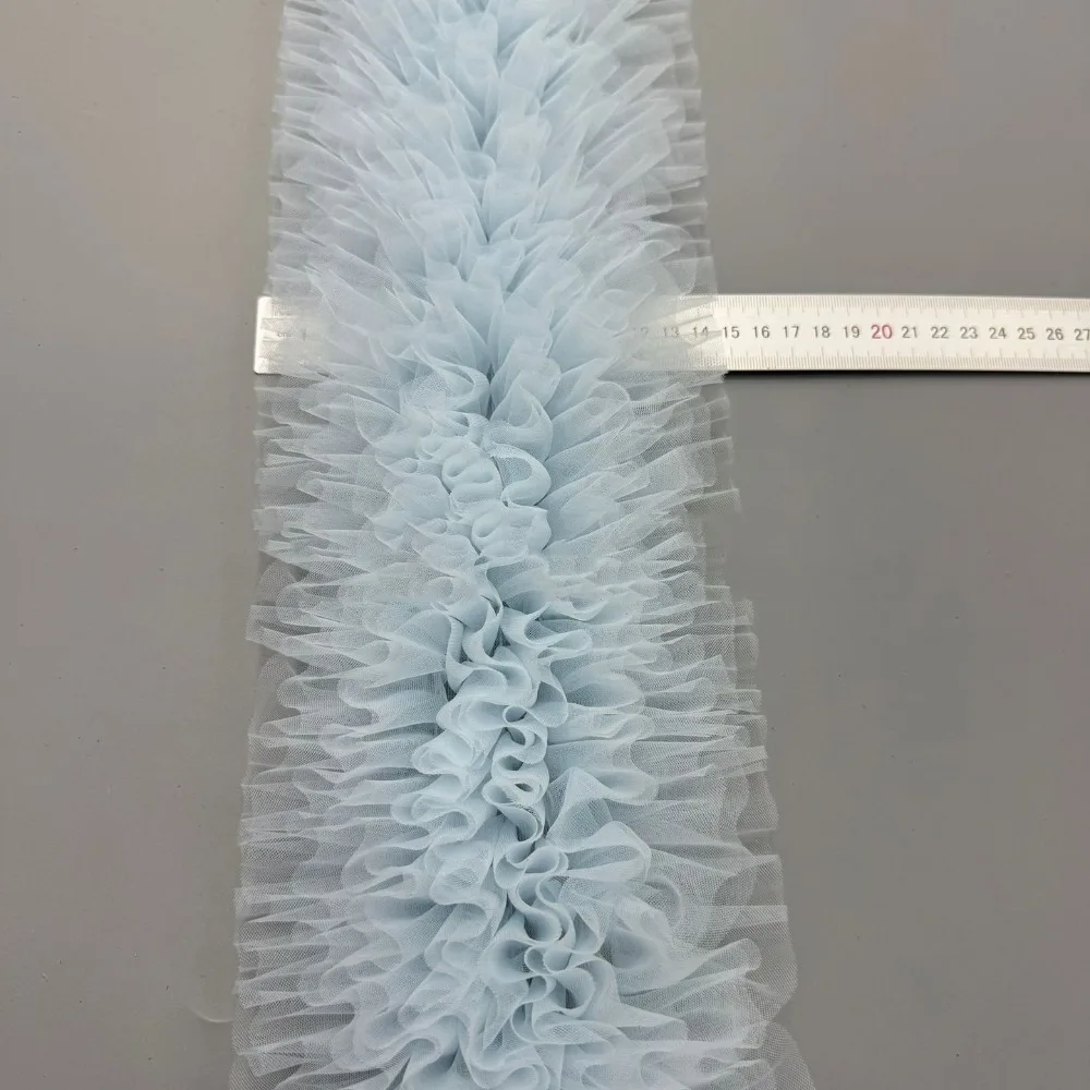 

New Multi-layered Lace Mesh Trim Fluffy DIY Skirt Hem Decoration Ruffled Edge Encrypted Dress Lace
