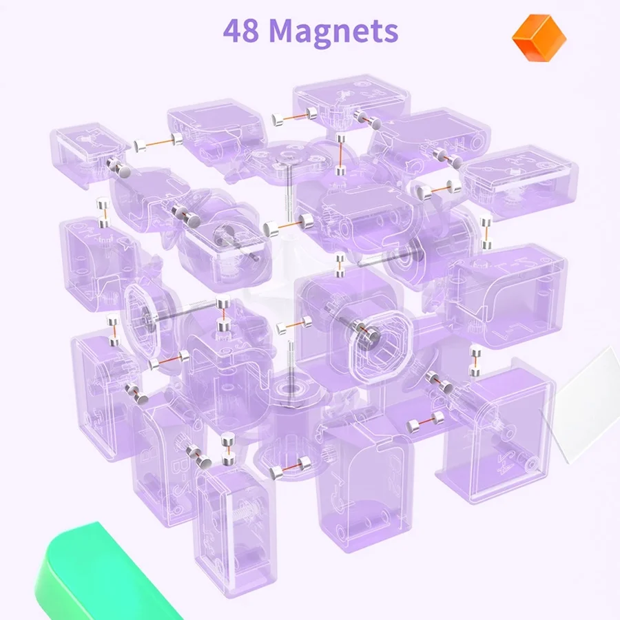 GAN Mirror M Cube GAN UV 3x3x3 Magnetic Mirror Magic Cubes Profession 3x3 Cubo Magico Twisty Puzzle Zabawka Dla Dzieci Prezent Dla Dzieci