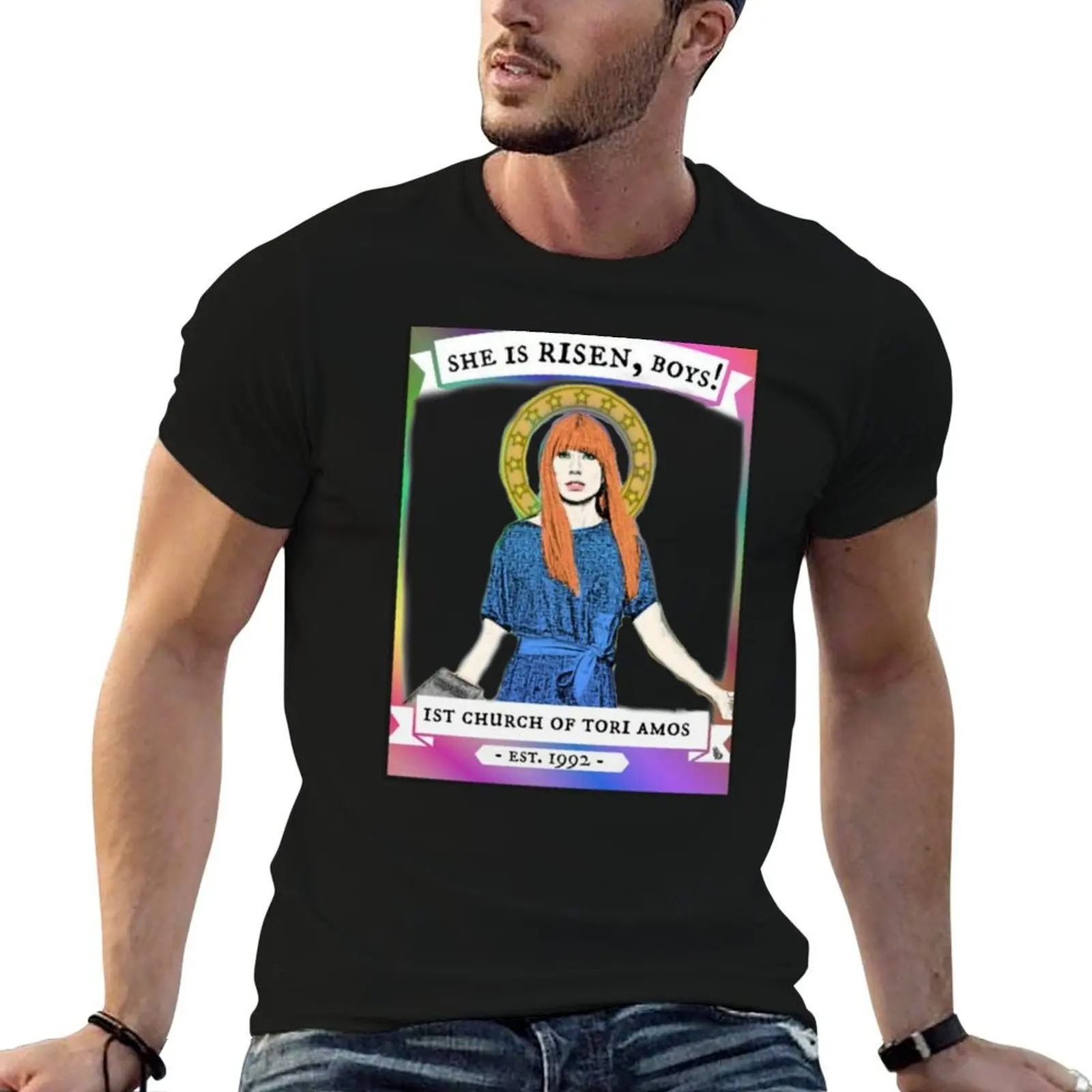 

Church Of Tori Amos (transparent background) T-Shirt man tshirt t shirts for man pack white man t shirt heavy cotton T-shirt