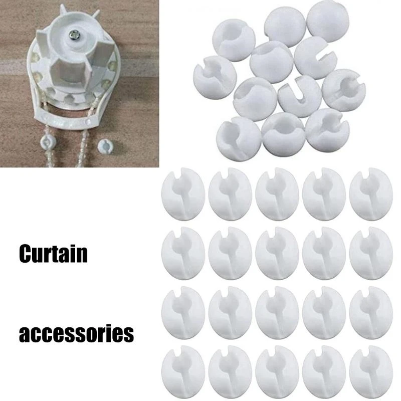 20pcs Roller Shade Beds Crain Crimp Stops Stoppers Stoppers Chain Chain Chain Fivelas Limitado Paradas bloqueio A2BB