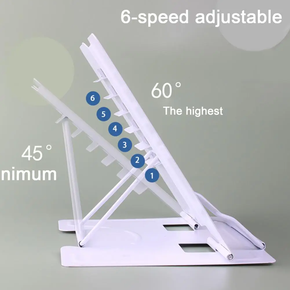 Metal Book Stand Stable Adjustable Reading Angle Bookshelf Myopia Prevention Bookshelf For Kids Foldable Bookstand Tablet Stand