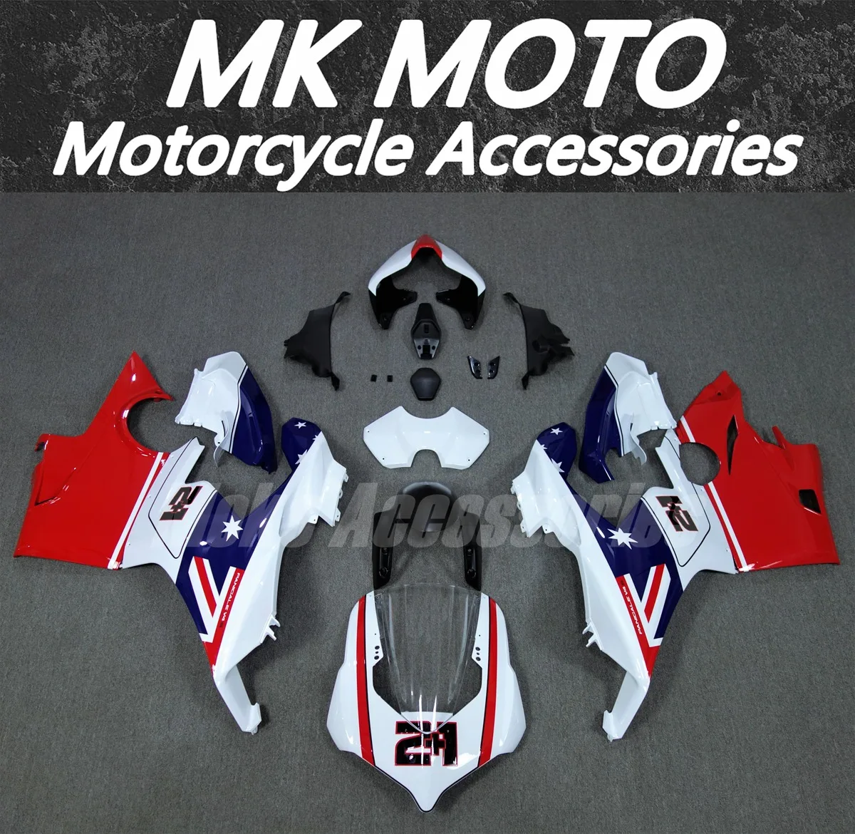 

Motorcycle Fairings Kit Fit For Panigale v4 v4s 2018 2019 2020 Bodywork Set 18 19 20 Abs Injection Red White Black Blue