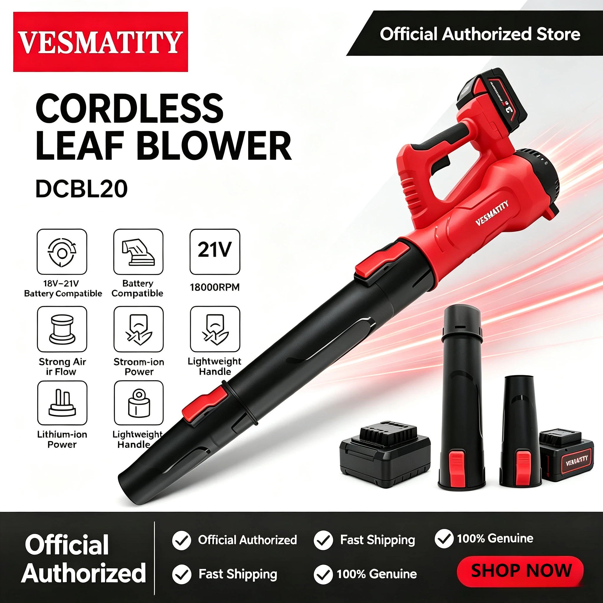 Portable Cordless Air Blower Brushless Handheld Leaf Jet Turbo Blower Power Tool For Milwaukee Battery