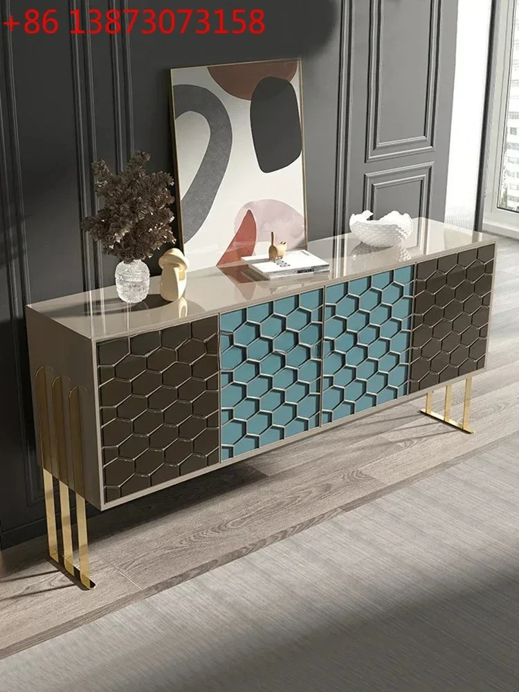 

LJYLight: Элегантный современный кухонный шкаф-тумба для чая, высококачественный лакированный шкаф для гостиной