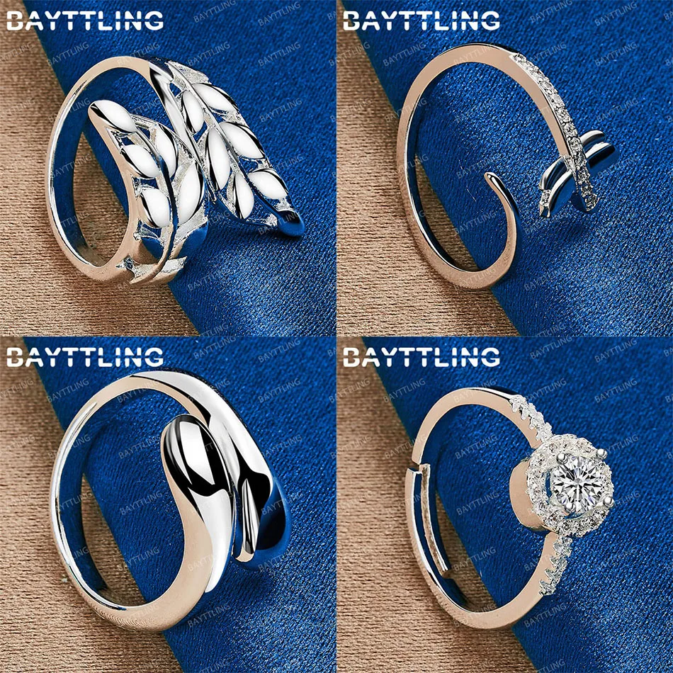 

Fashion 925 sterling silver open exquisite dragonfly leaf ring women's temperament accessories gift jewelry elegant