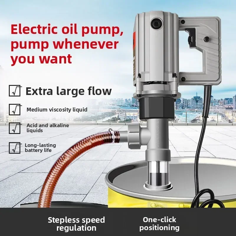 Durable High temperature resistant portable electric oil pump 220v diesel fuel dispenser High viscosity chemical anti-corrosion view 2