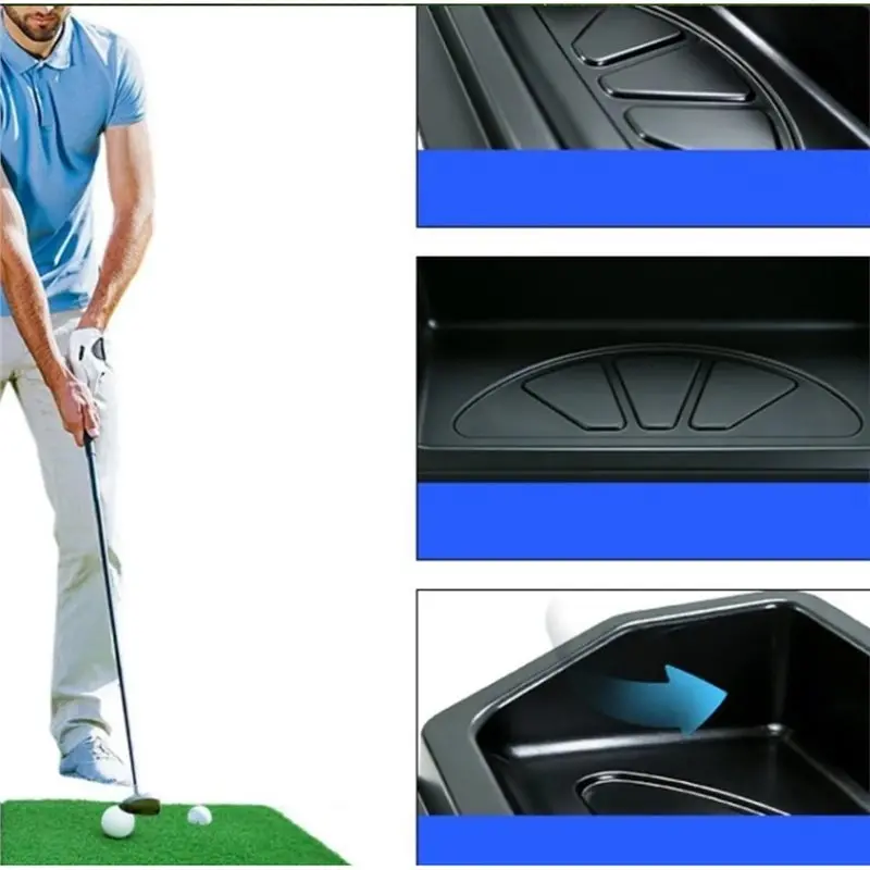 

Large Capacity Storage Box For Practice Net Golf Ball Tray Multi-Ball Holder Supplies For Driving Range And Backyard