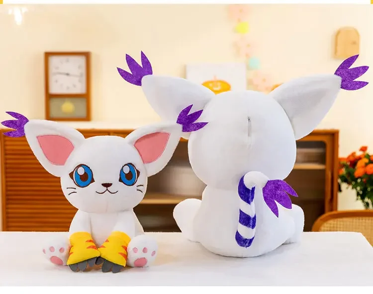 New Digimon Adventure Plush Toys Tailmon Action Figure Cartoon Stuffed Sitting Position Doll Soft Pillow Room Decor Toys Gifts