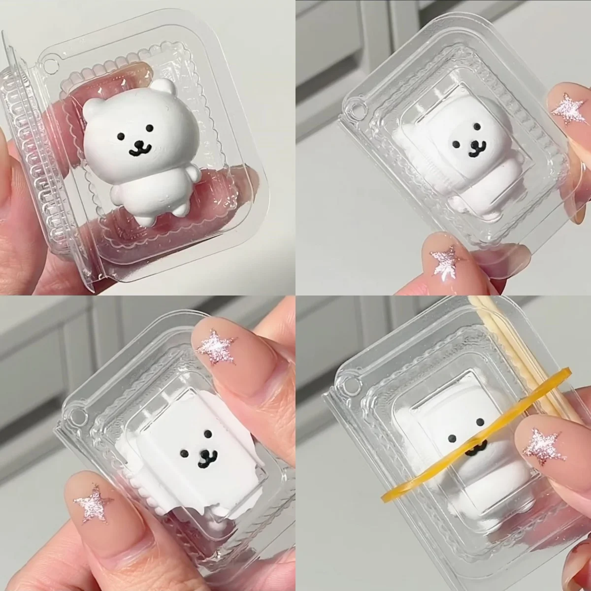 Lunch Box Squishy JOKE Bear Kawaii Squishy Toys Bag Cute KEY Pendant Pinching Squeezeing Decompression Toy Party Birthday Gifts view 2