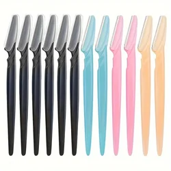 Facial Hair Removal Tool with Easy Grip Handle  Multifunction Eyebrow Razor Kit - Precise Trimming, Shaping,5/6/12Pcs