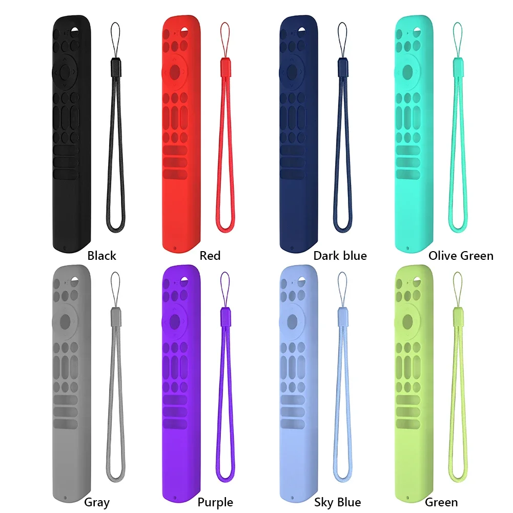 Silicone Cover with Lanyard Protective Cover Shell Anti Slip Television Remote Cover for TCL RC813 RC902V RC923 Remote Control
