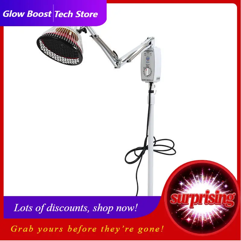 

NYTDP Lamp Far Infrared Mineral Heat Lamp Single Head Floor Standing Acupuncture