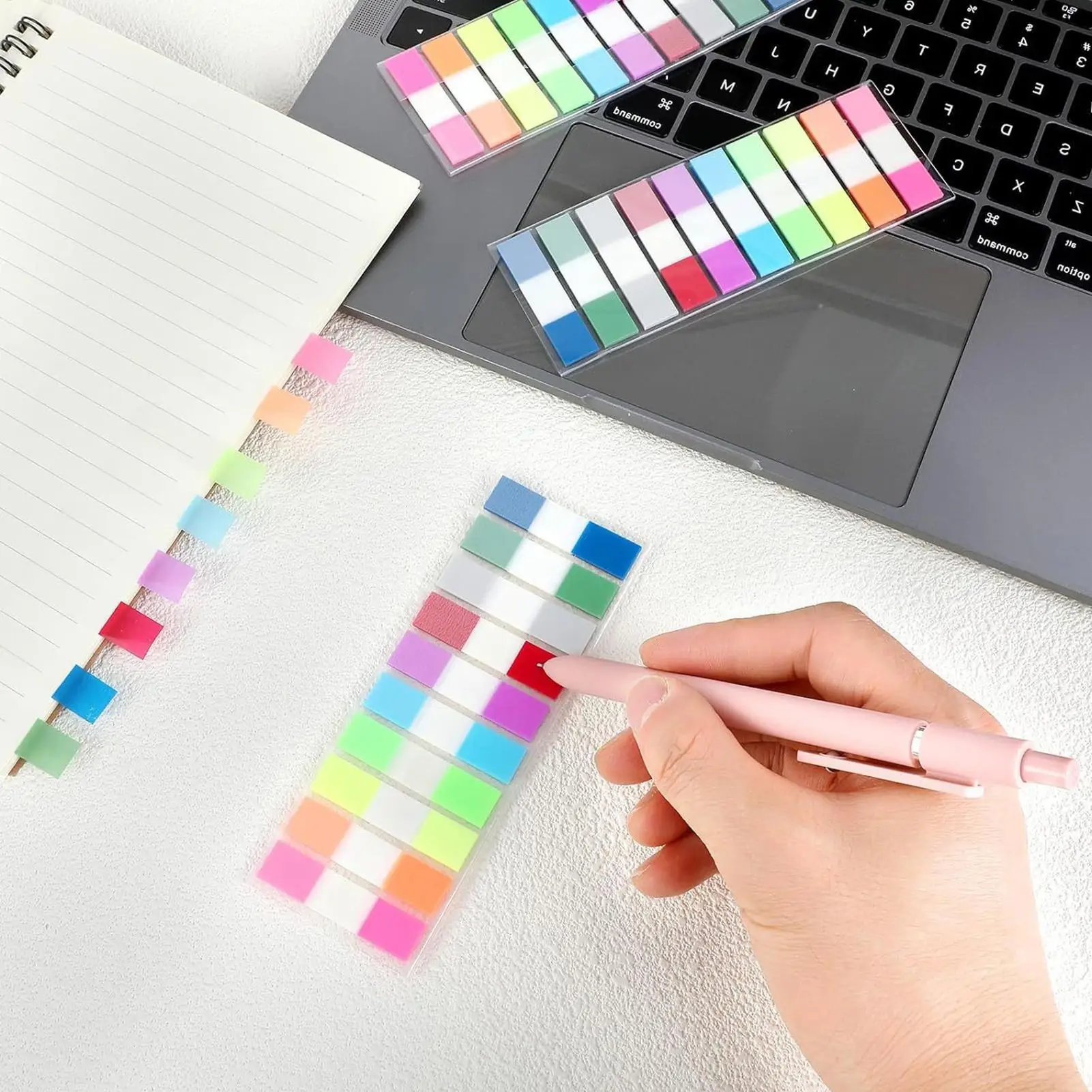 Page Tabs Colored Reading Marker Labels Planners Sticky Notes Tab for Students Teachers School Home Office Work Notebook