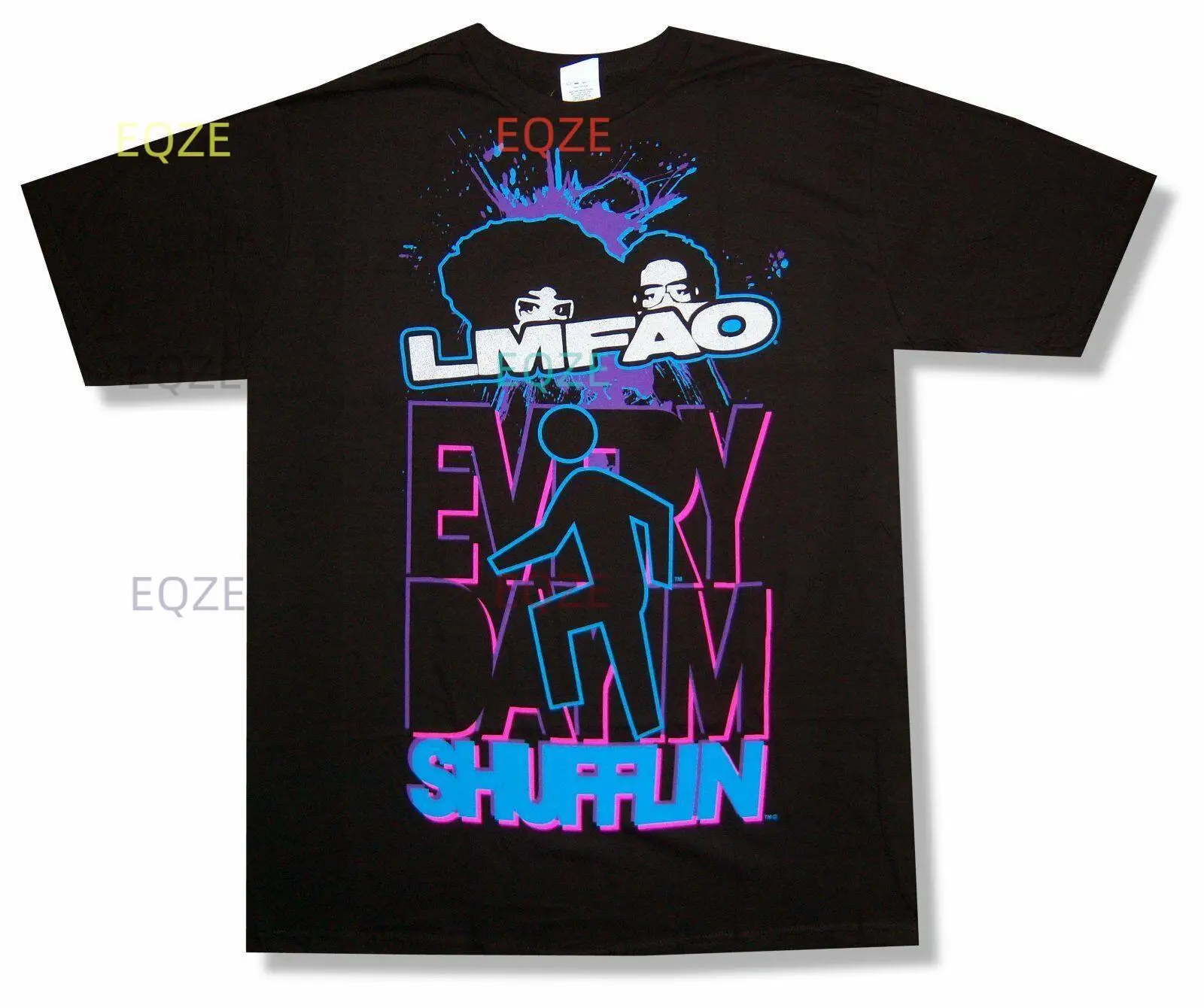 LMFAO Shufflin' Blue Black T Shirt New Official Every Day