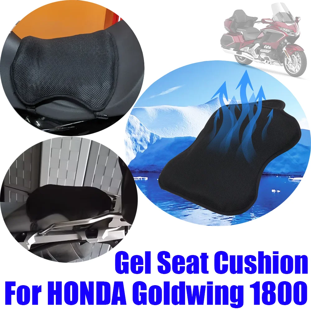 For HONDA Goldwing GL 1800 GL1800 F6B Gold Wing Accessories Comfortable Gel Seat Cushion Cover Breathable Anti Slip Seat Cover