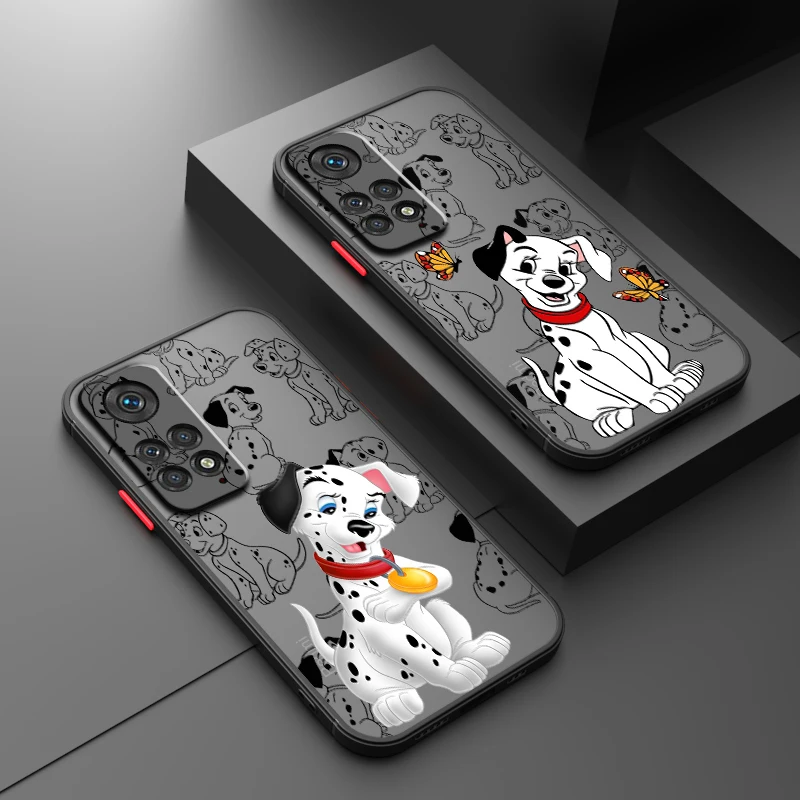 Disney Dog Cute Catroon Frosted Translucent For Redmi Note 13R 13 12 12S 12T 11 11T 11E 10 Pro Plus 5G Soft Phone Case