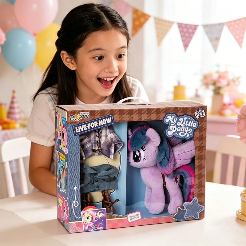 

Brand-New Genuine My Little Pony Cowboy Series Plush Doll Pinkie Pie Twilight Sparkle Figure Plush Stuffed Toys Birthday Gift