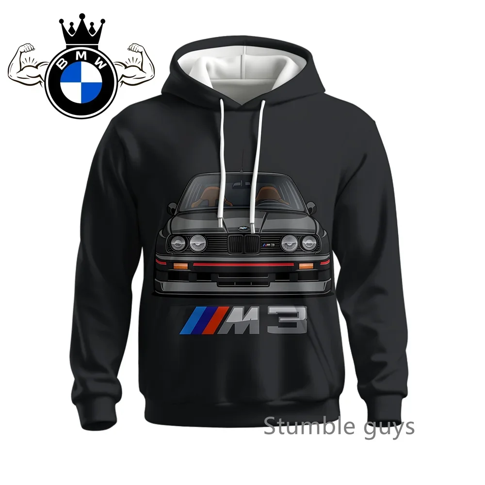 الخريف الرجال BMW هوديي طويلة الأكمام البلوز سترة معطف دراجة نارية رياضية سباق M قوة السيارات العلامة التجارية عارضة الأزياء #5