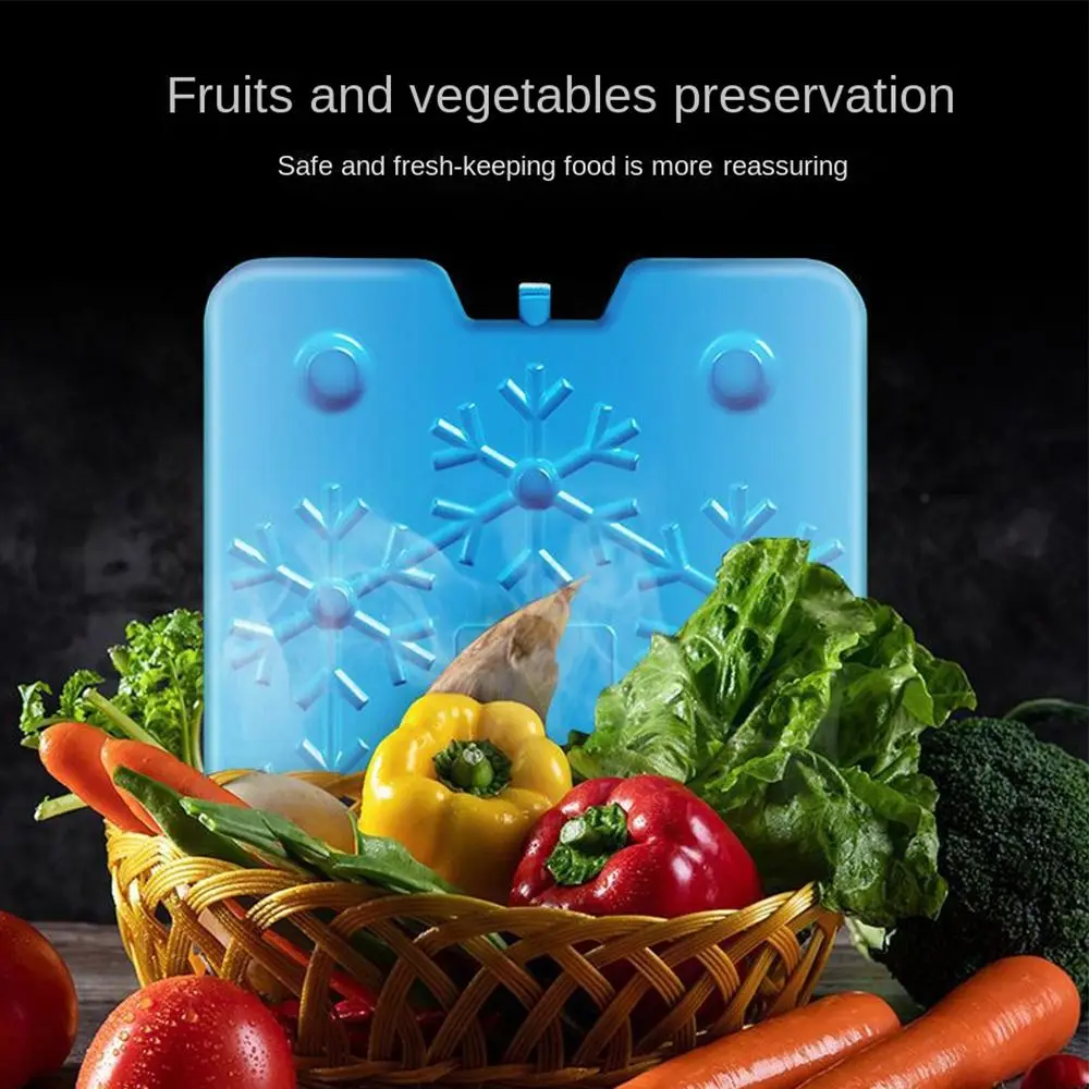 1/2/3 قطعة صندوق ثلج جديد من البولي ايثيلين قابل لإعادة الاستخدام إبقاء تكييف الهواء الطازج مروحة صندوق كريستال الثلج التبريد لوح الثلج الطازج