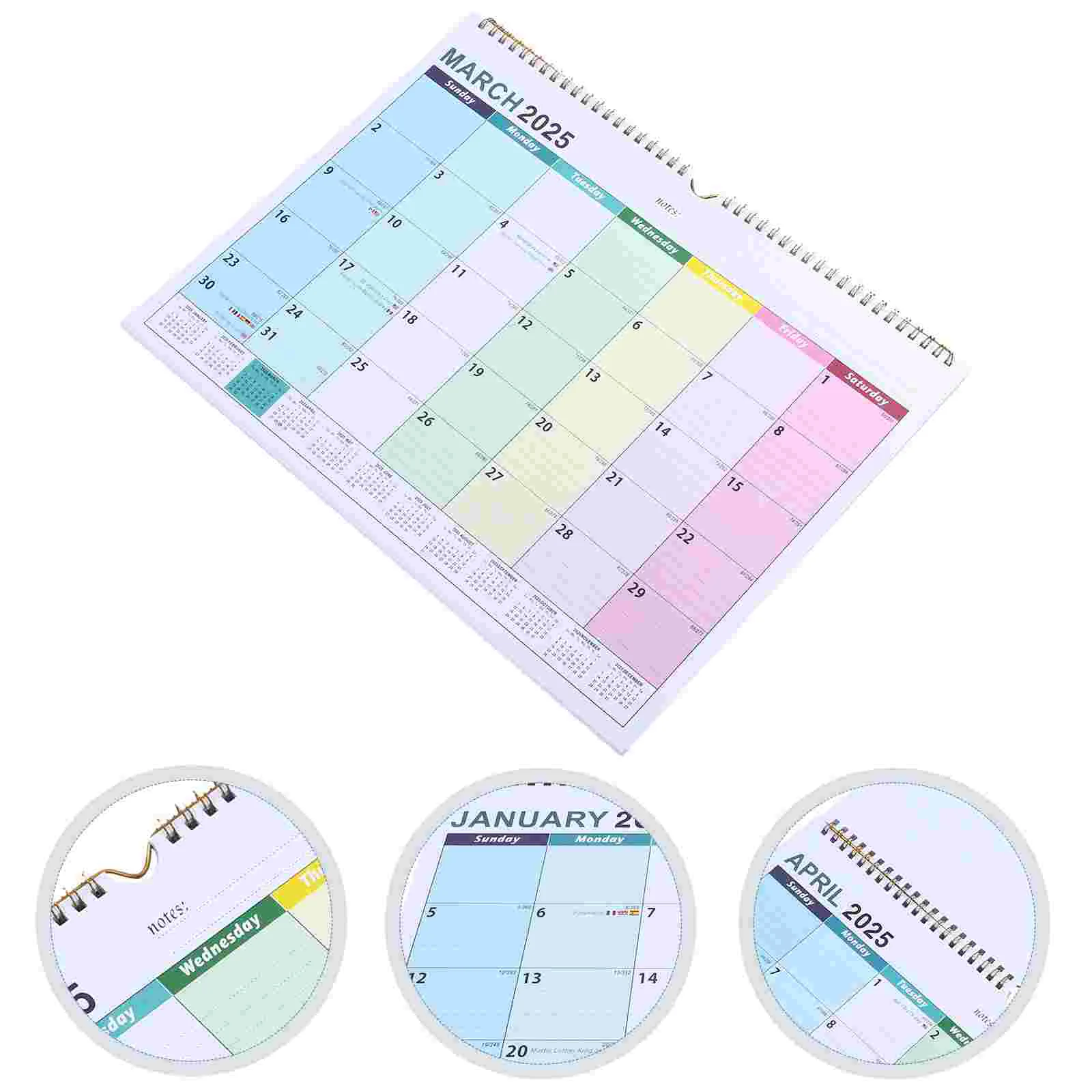 

2025 Wall Calendar Appointment Monthly for Home Hanging 2025-2026 Daily Use Office Paper Countdown