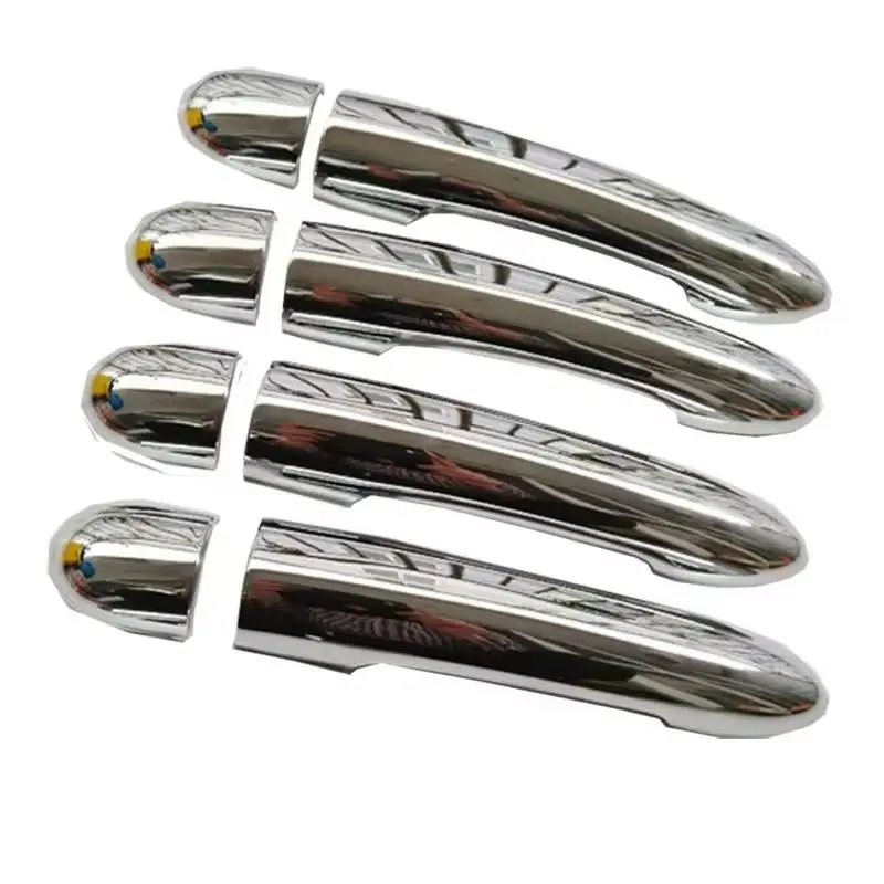 غطاء مقبض الباب الكسوة ABS كروم لرينو ميجان ii 2 MK2 2002 2003 2004 2005 2006 2007 2008 سيارة التصميم ملصق الوصول التلقائي