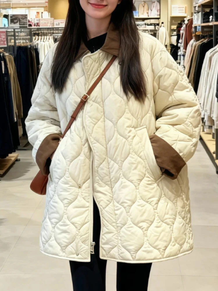 

Романтическая коллекция Galaxy: Новая модная теплая повседневная куртка из хлопка для женщин, премиум-класса, для осени и зимы