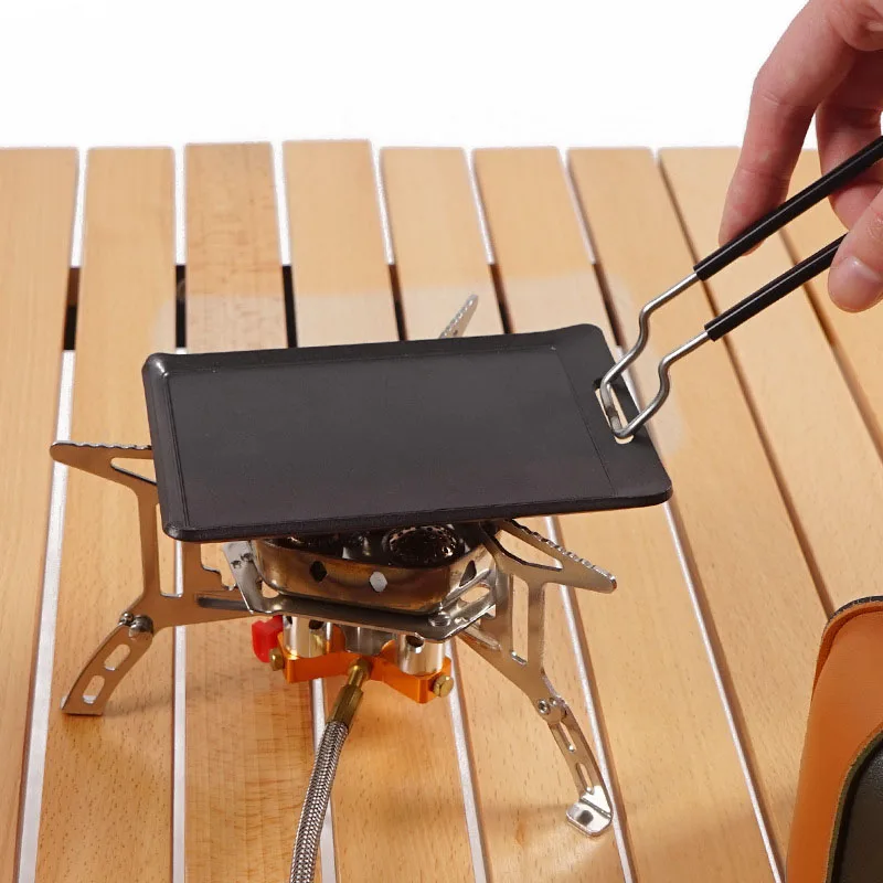 

Camping Frying Pan Foldable Portable BBQ Meat Plate Non-stick Outdoor Travel Hiking Camping Frying Plate Camp Cooking Supplies