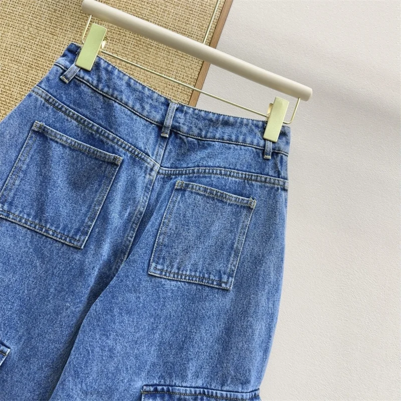 Bild 5: Damenjeans: Neue High-Waist Slim Fit Straight Leg Hosen für den Sommer 2026 – Retro Pure Cotton Wide Leg Denim-Hosen