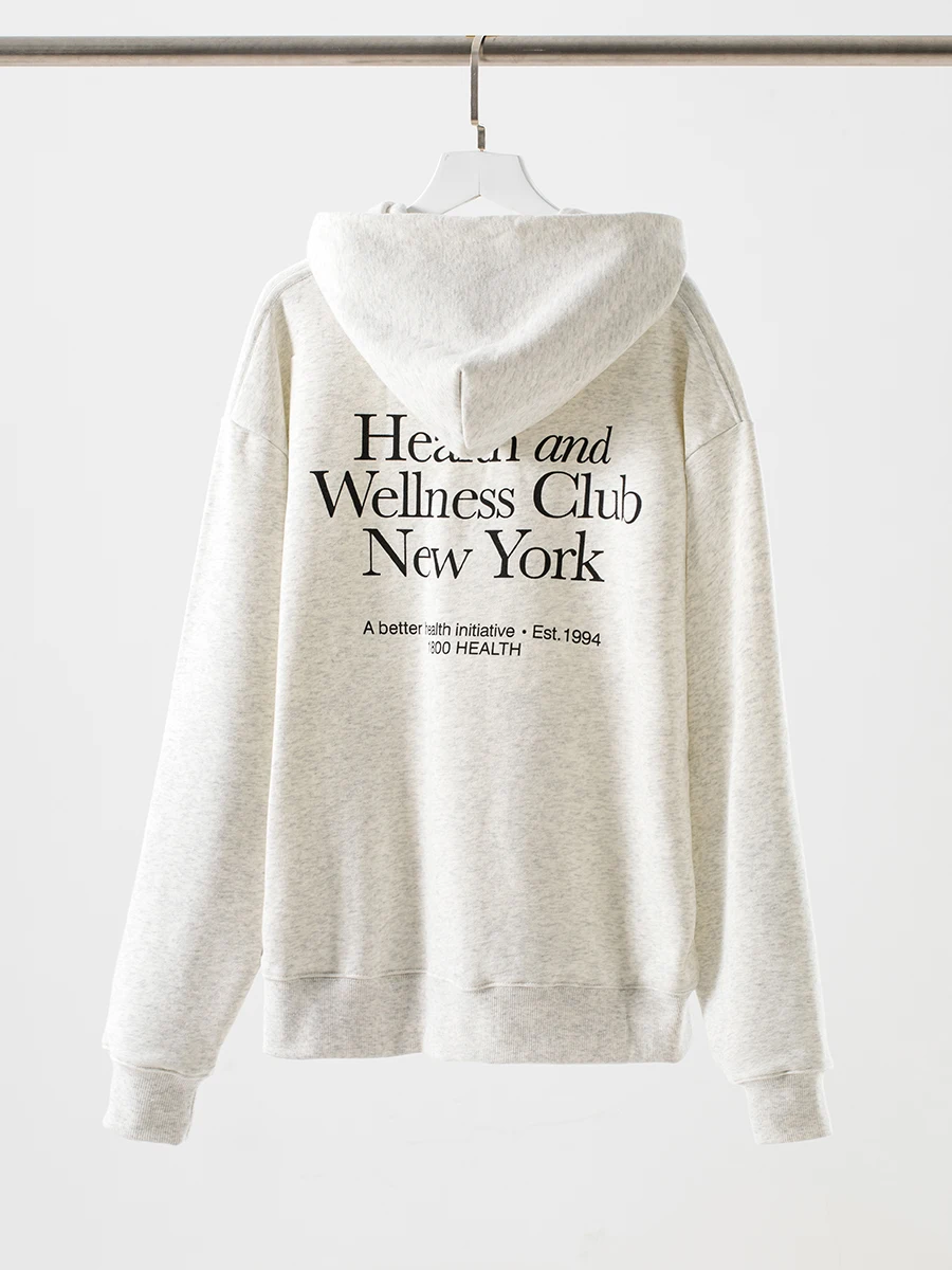 Sudaderas deportivas con estampado de letras para mujer, Sudadera holgada informal de manga larga con capucha, ropa nueva, jersey de moda, Tops 2024