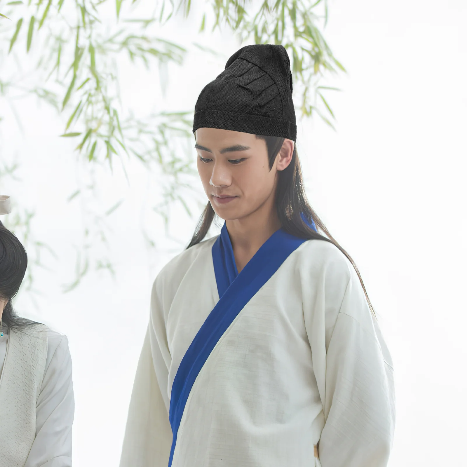 

Hanfu Hat Chinese Style Headgear Retro Cosplay Hat Prop for Party Festival Stage Performance Decorative Costume Accessory