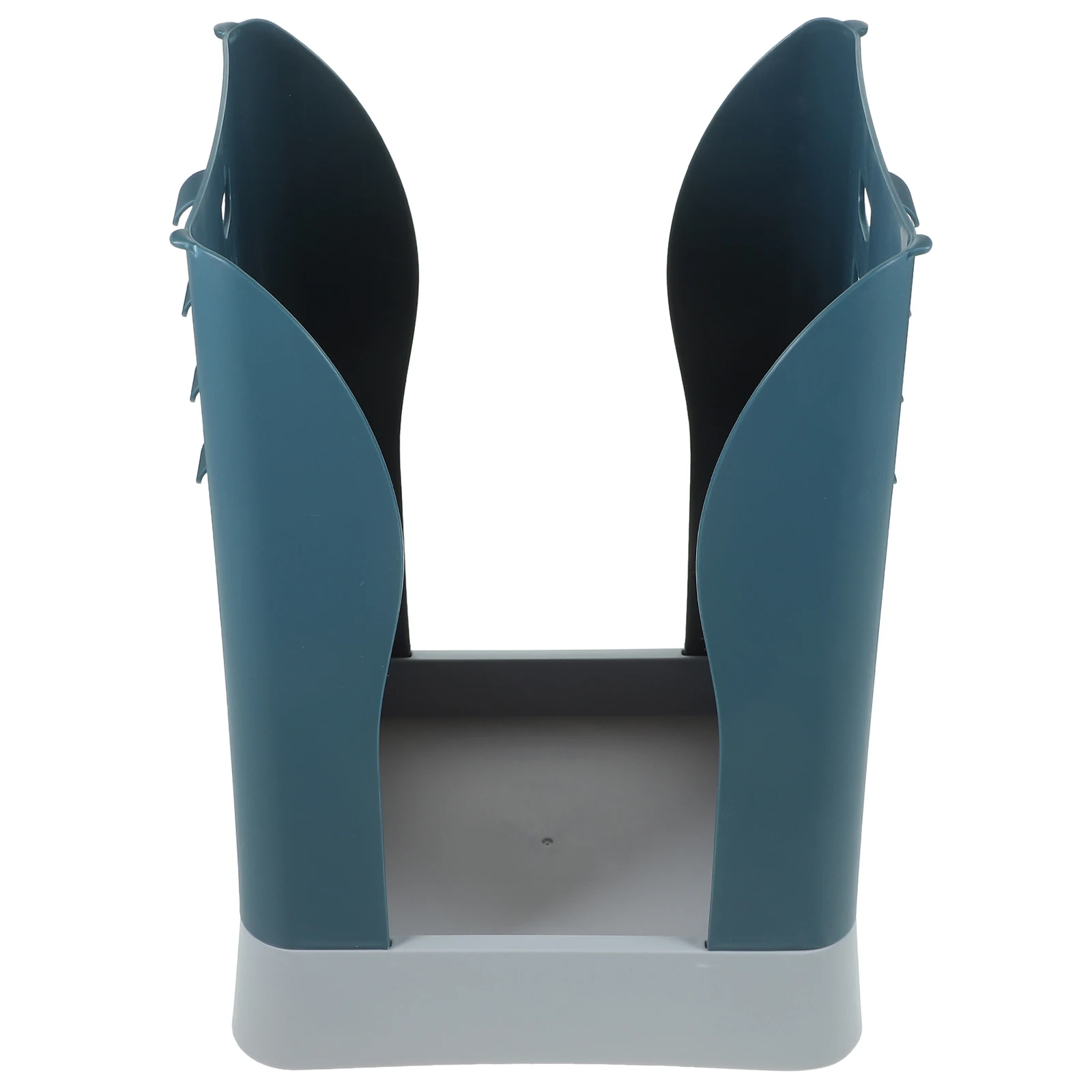 

Adjustable Garbage Bag Holder Blue Grey Plastic Foldable Trash Bin Rack Kitchen Bathroom Storage Trash Bin