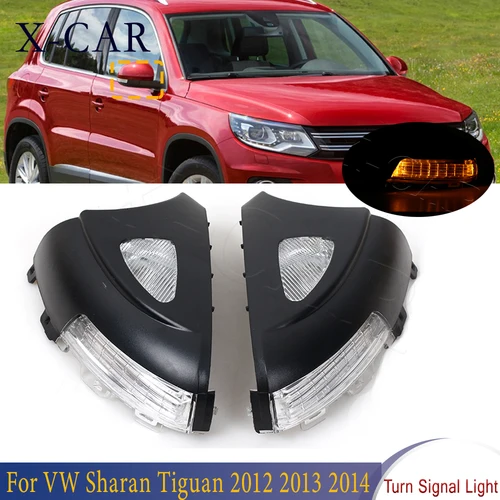 Lámpara indicadora de luz LED de intermitente de espejo lateral para VW Tiguan MK1 2008-2017 Sharan 2012-2015 para Skoda Yeti 2014-2017
